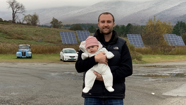 National Grid's Ryan Cote on a solar farm for green collar jobs story about driving electric
